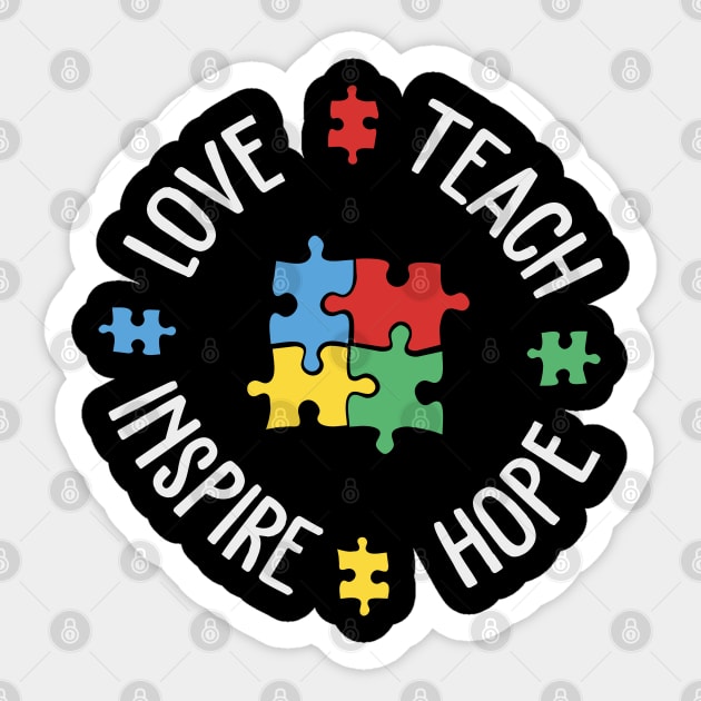 Autism Awareness SPED Special Education Teacher educators gift Sticker by MrTeee